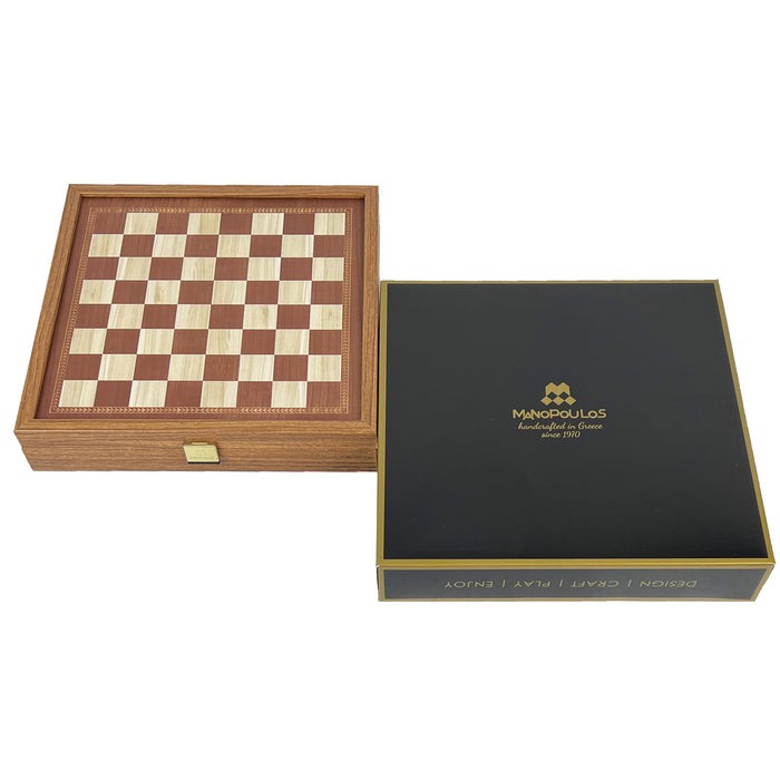 3-IN-1 COMBO GAMES | 27cm | Chess, Backgammon, Checkers | CLASSIC | Handmade Walnut Replica Wooden Case | STP28E