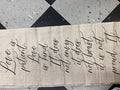 Creative Co-op | Love Linen Table Runner