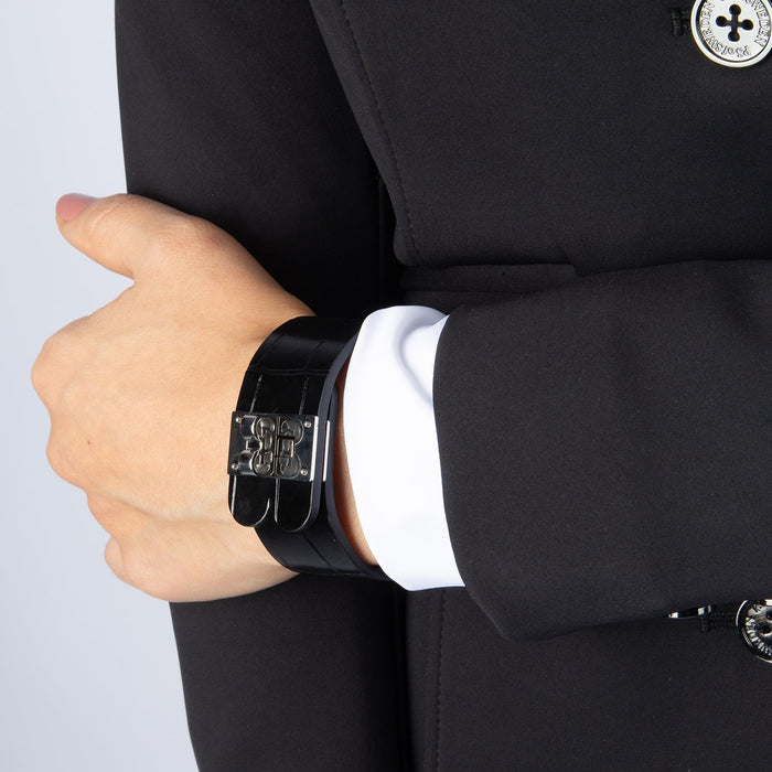 Aada | Black Leather Bracelet