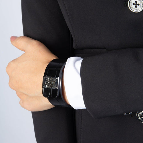 Aada | Black Leather Bracelet
