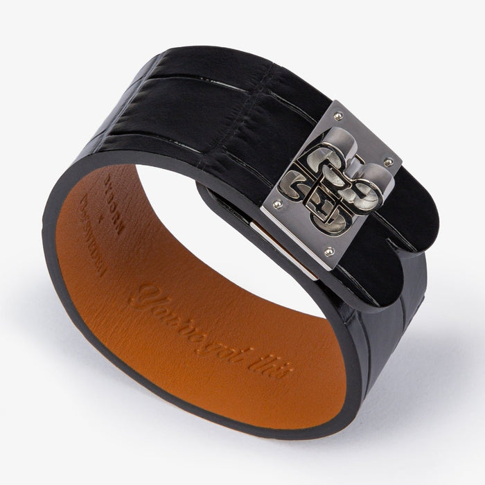 Aada | Black Leather Bracelet