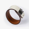 Aada | White Leather Bracelet