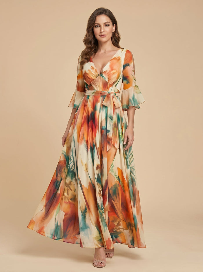 Adriana | Tropical Summer Maxi Dress