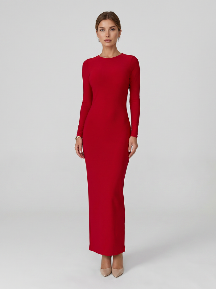 Agathe | Elegant Dress with Open-Back