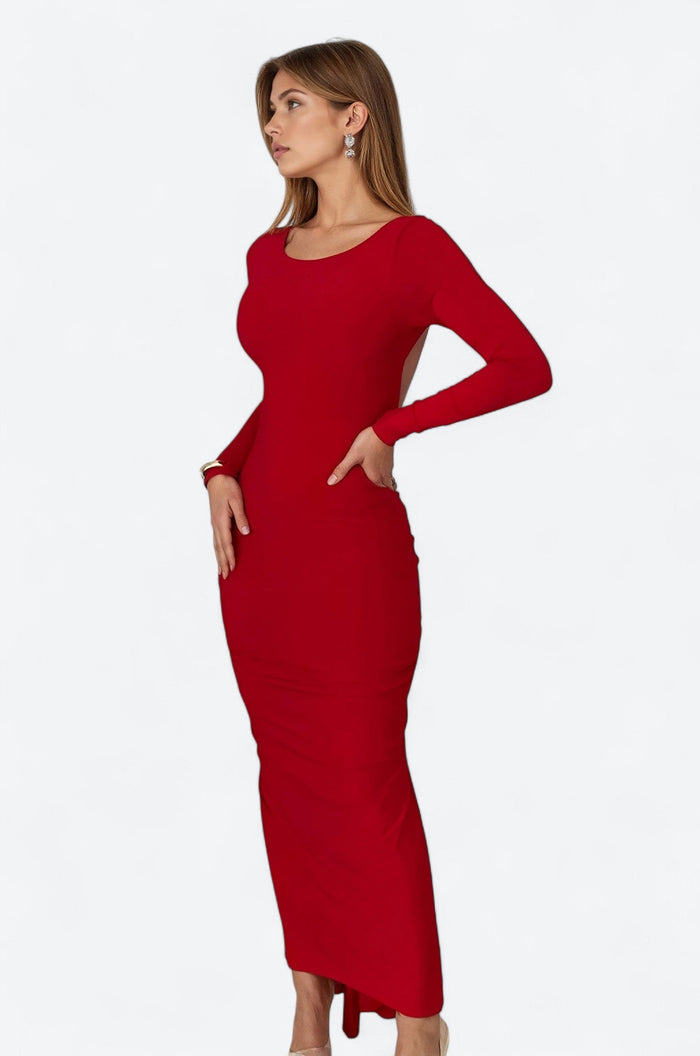 Agathe | Elegant Dress with Open-Back