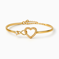 Alena | Gold-Plated Heart Infinity Bracelet