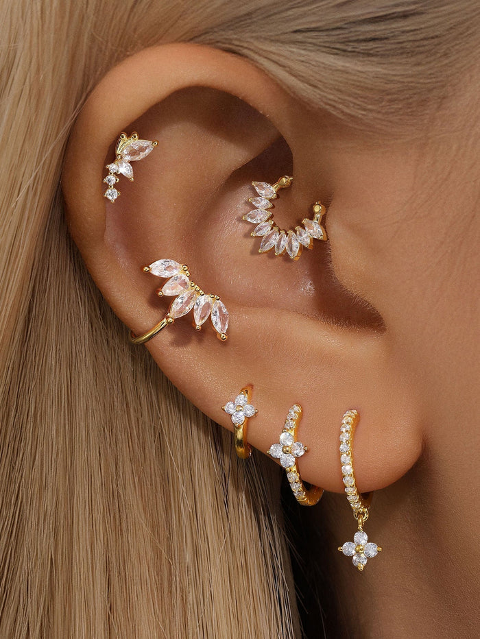 Alena | Gold-Plated Subtle Elegance Delicate Earrings