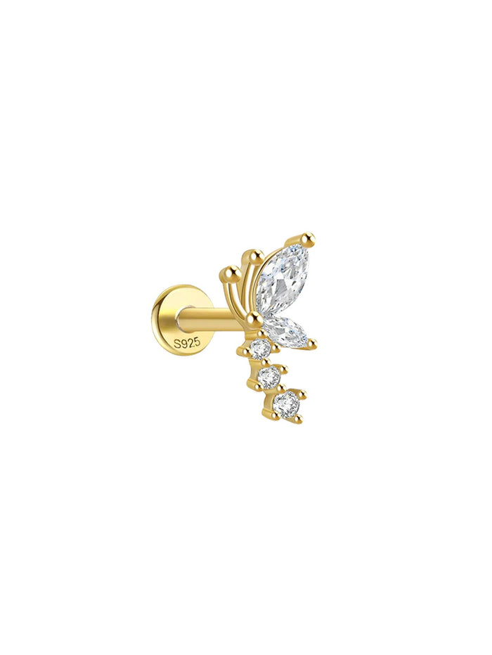 Alena | Gold-Plated Subtle Elegance Delicate Earrings