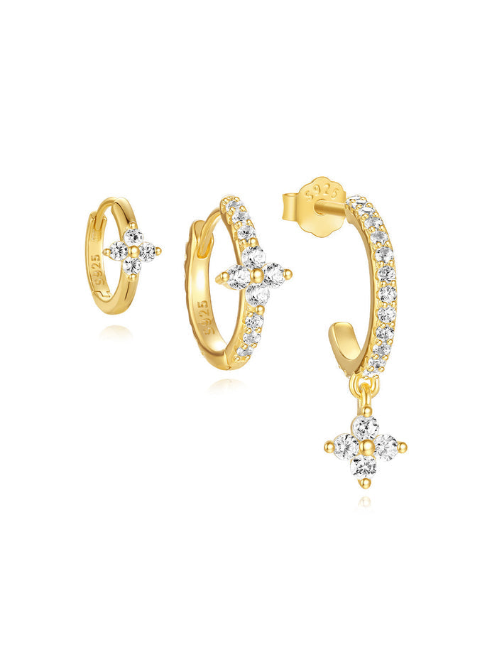 Alena | Gold-Plated Subtle Elegance Delicate Earrings