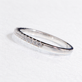 Alena | Narrow Eternity Ring with Brilliant Stones