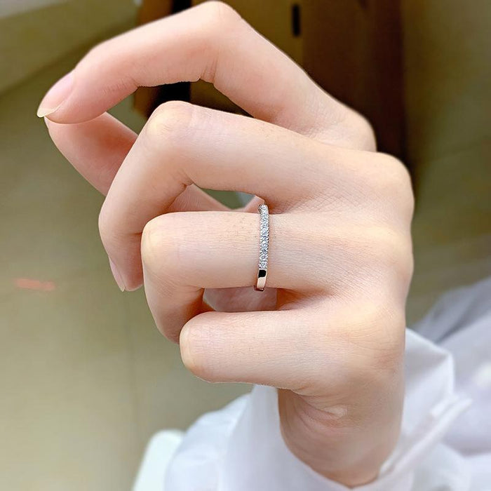 Alena | Narrow Eternity Ring with Brilliant Stones