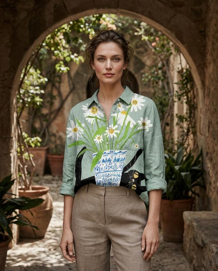 Alice | Linen Elegant Summer Blouse