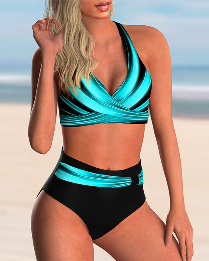Alma | Halter with Printed Bikini