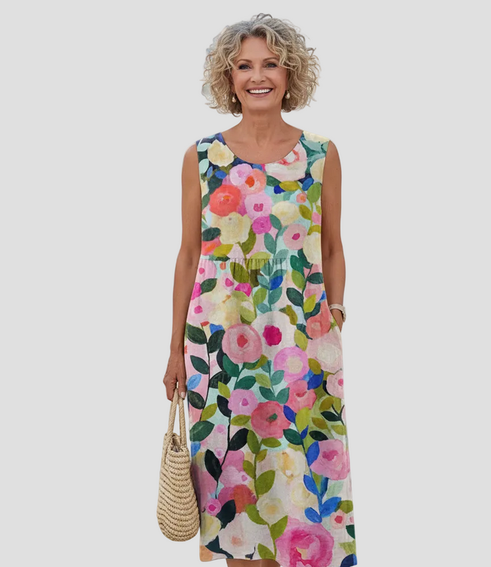 Amalia | Floral Midi Dress