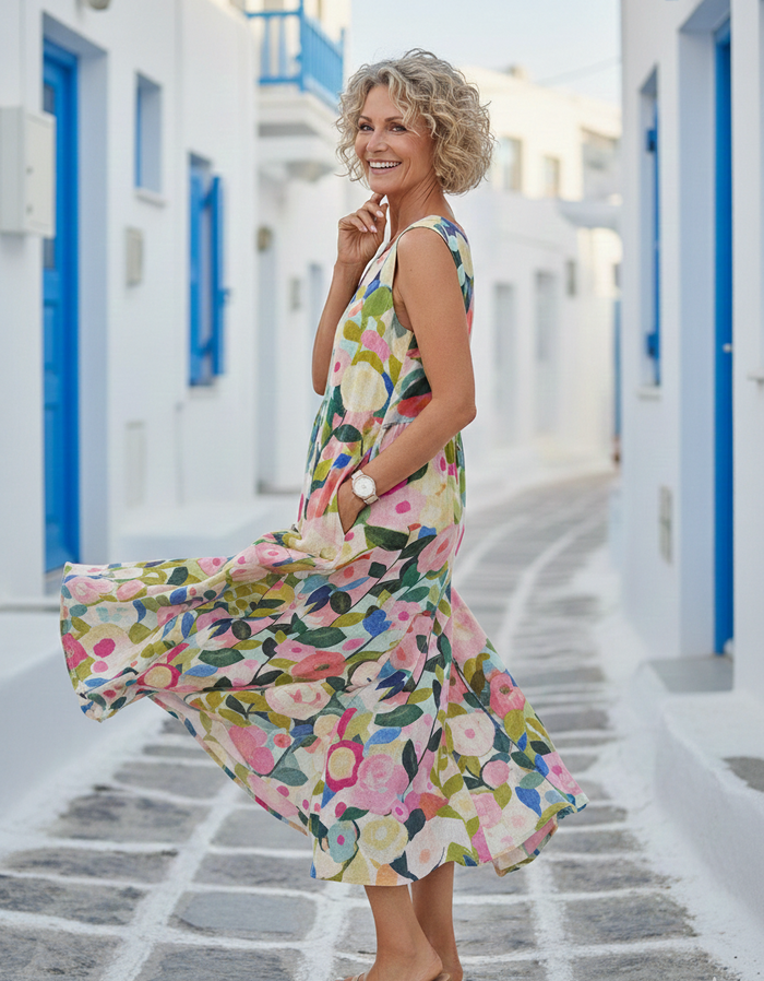 Amalia | Floral Midi Dress