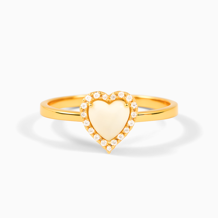 Amalia | Gold-Plated Heart Ring