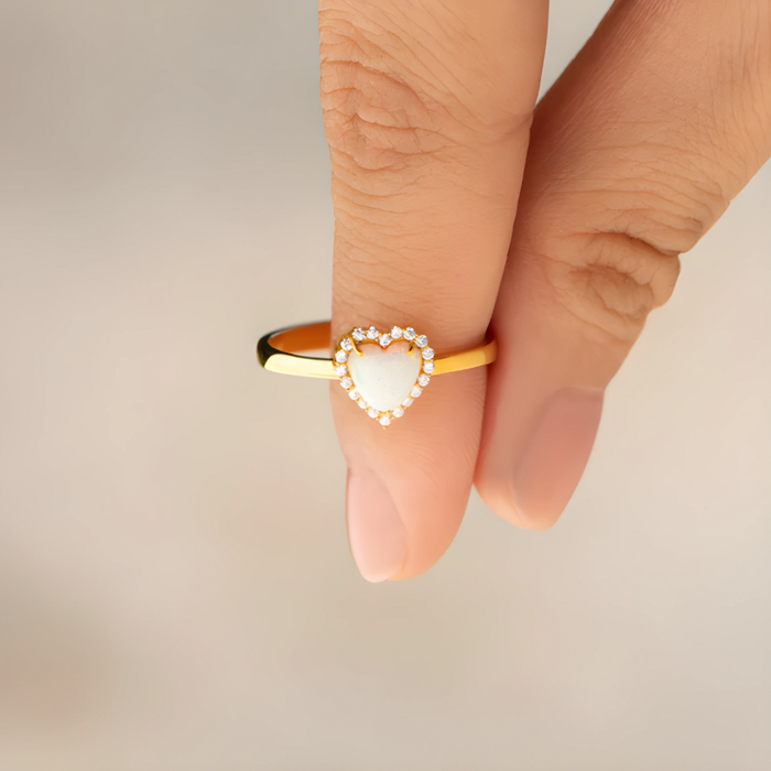 Amalia | Gold-Plated Heart Ring