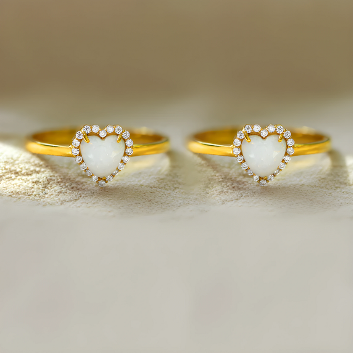 Amalia | Gold-Plated Heart Ring
