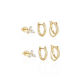Amálie | Gold-Plated Earrings with Delicate Movement