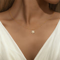 Amálie | Silver Delicate Necklace with Round Pendant