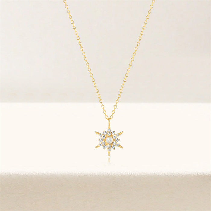 Amálie | Silver Delicate Necklace with Round Pendant