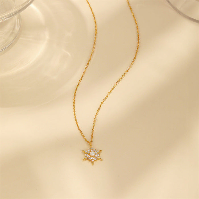 Amálie | Silver Delicate Necklace with Round Pendant