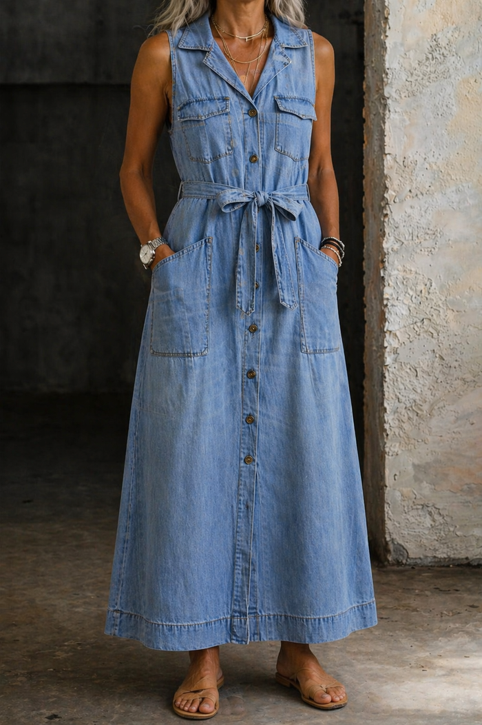 Amanda - Classic Denim Dress