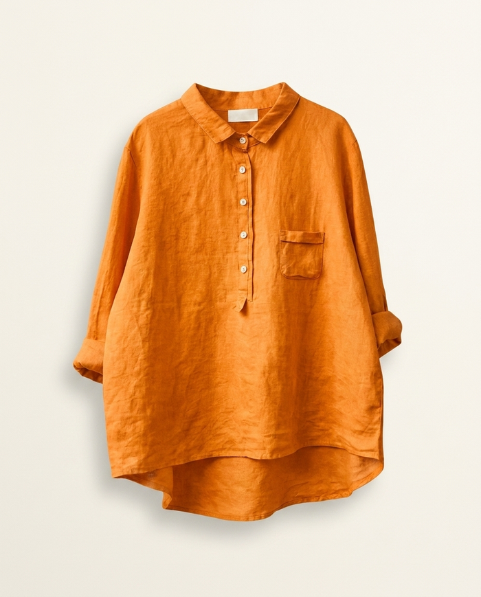 Ambar | Linen Elegant Summer Blouse