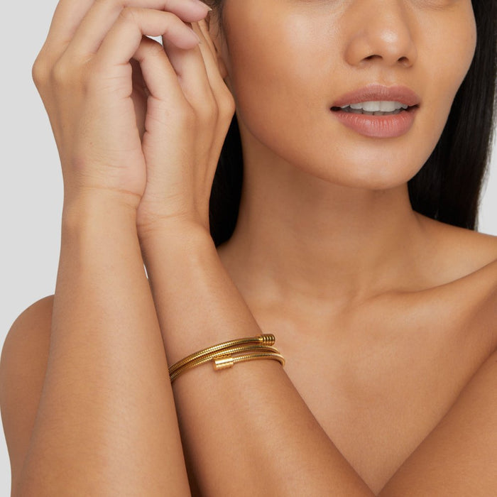 Amelia | Gold-Plated Braided Bracelet