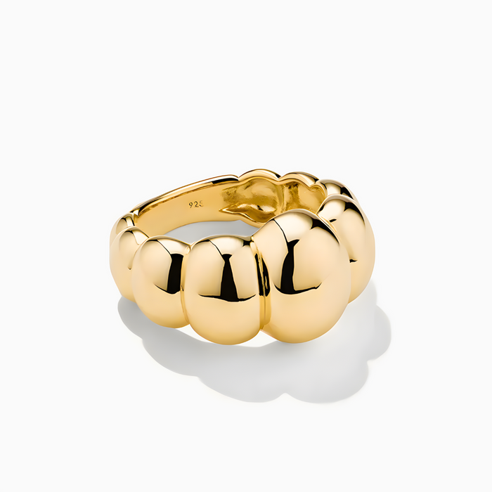 Amelia | Gold-Plated Shell Ring