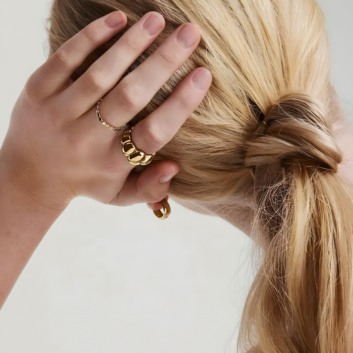Amelia | Gold-Plated Shell Ring