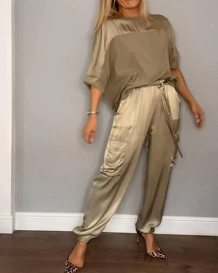 Amelia | Set Top and Trousers Cargo