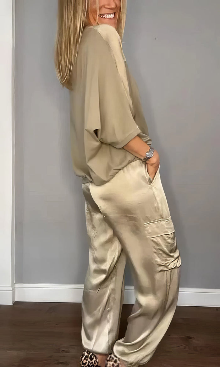 Amelia | Set Top and Trousers Cargo
