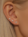 Amélie | Gold-Plated Delicate Earrings with Movement