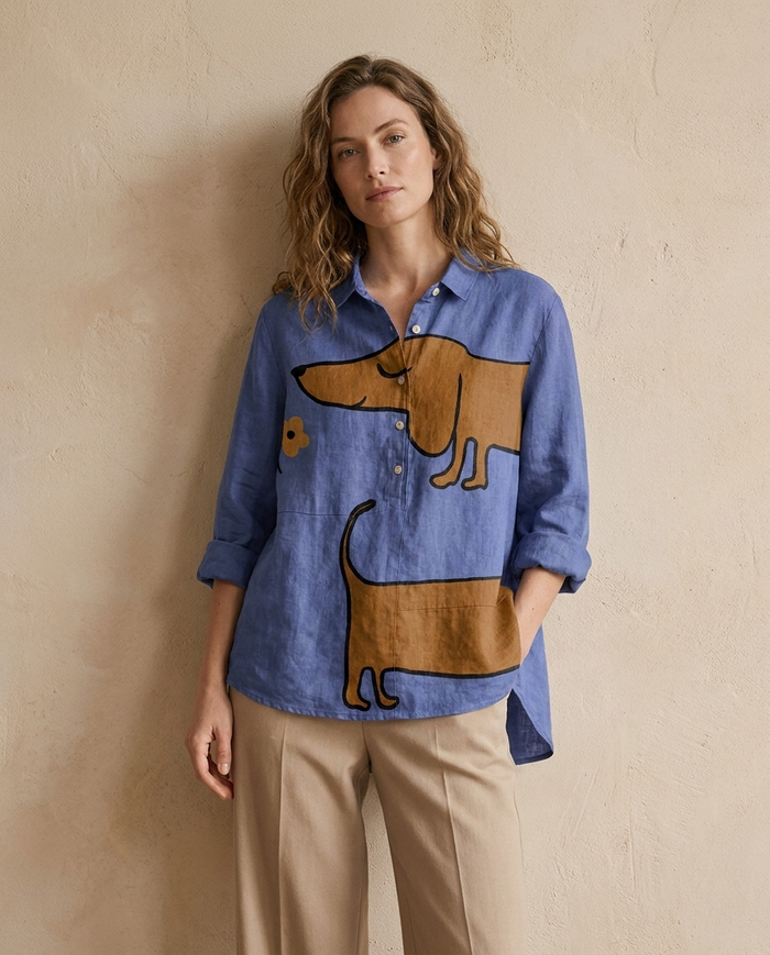 Amelie | Linen Elegant Summer Blouse
