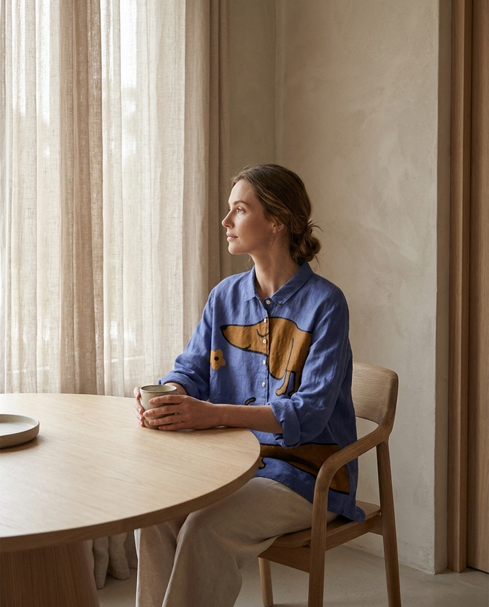 Amelie | Linen Elegant Summer Blouse