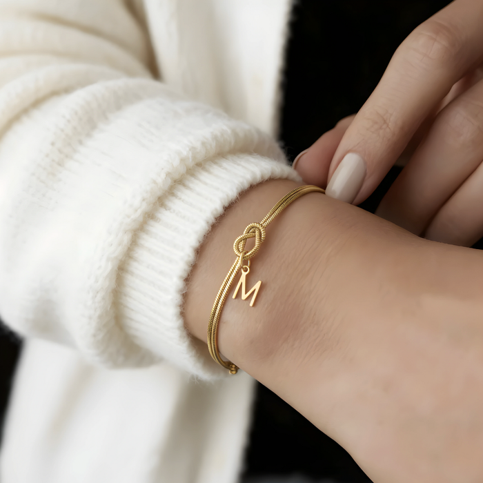 Ana | Gold-Plated Initial Bracelet