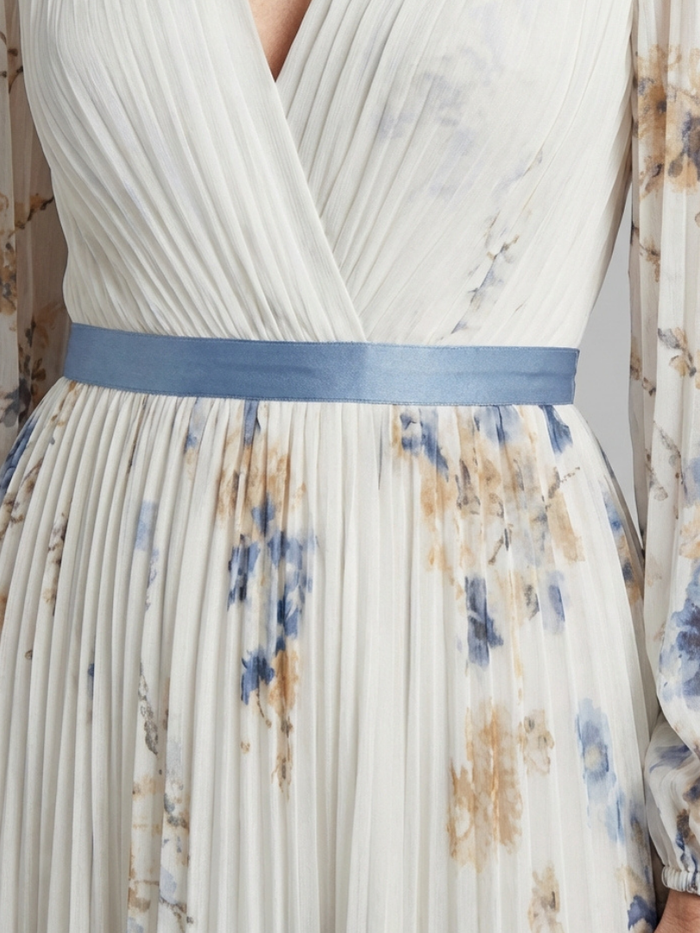 Anais | Long-Sleeve Floral Maxi Dress