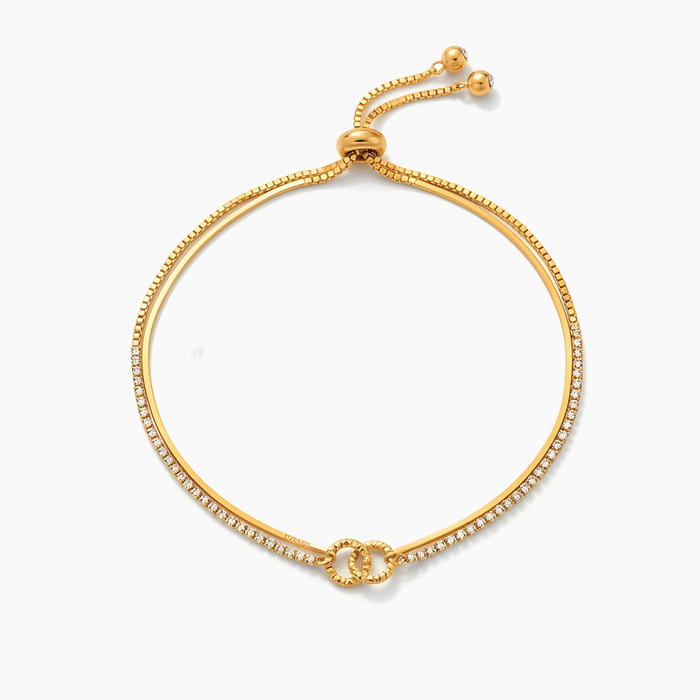 Andrea | Gold-Plated Circles Bracelet