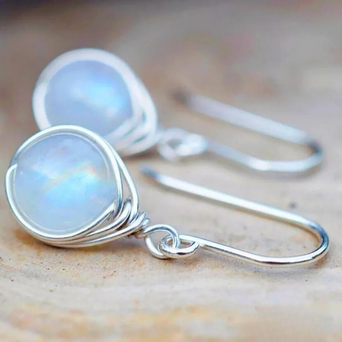 Andrea | Stone Moon Timeless Earrings