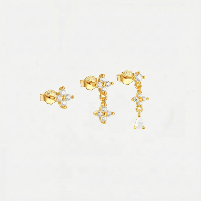 Anika | Gold-Plated Earrings with Delicate Movement