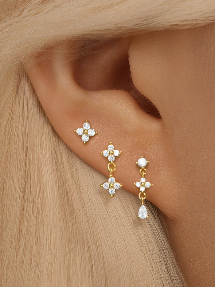 Anika | Gold-Plated Earrings with Delicate Movement