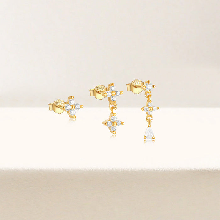 Anika | Gold-Plated Earrings with Delicate Movement