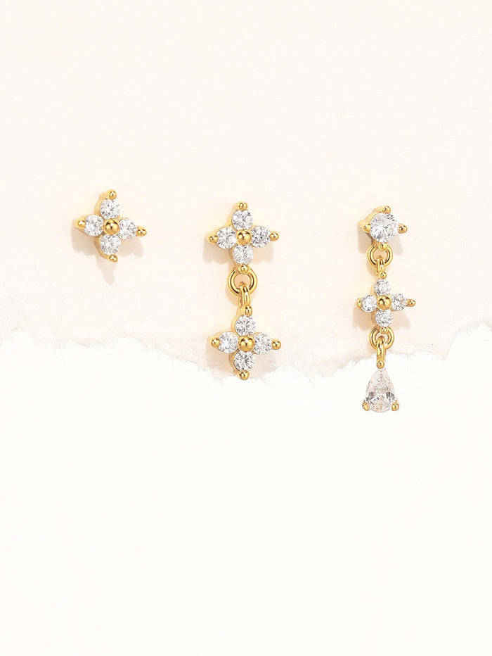 Anika | Gold-Plated Earrings with Delicate Movement
