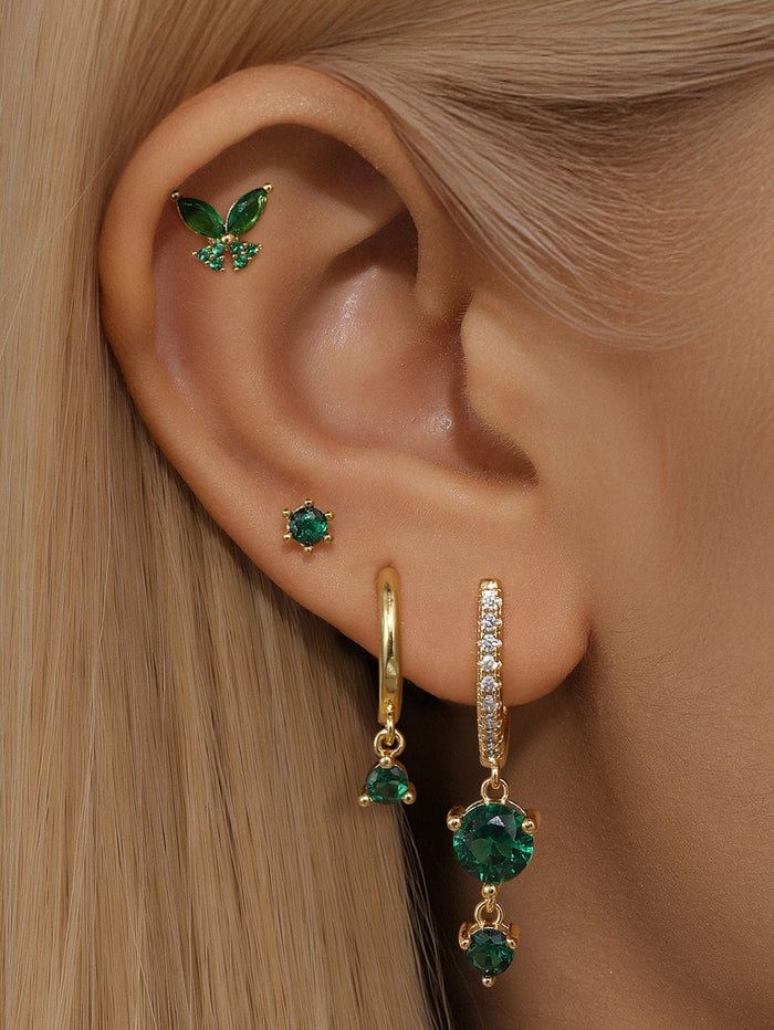 Anja | Gold-Plated Earrings with Delicate Edge