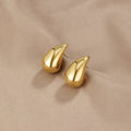 Anja | Gold-Plated Hoop Earrings with Delicate Curve