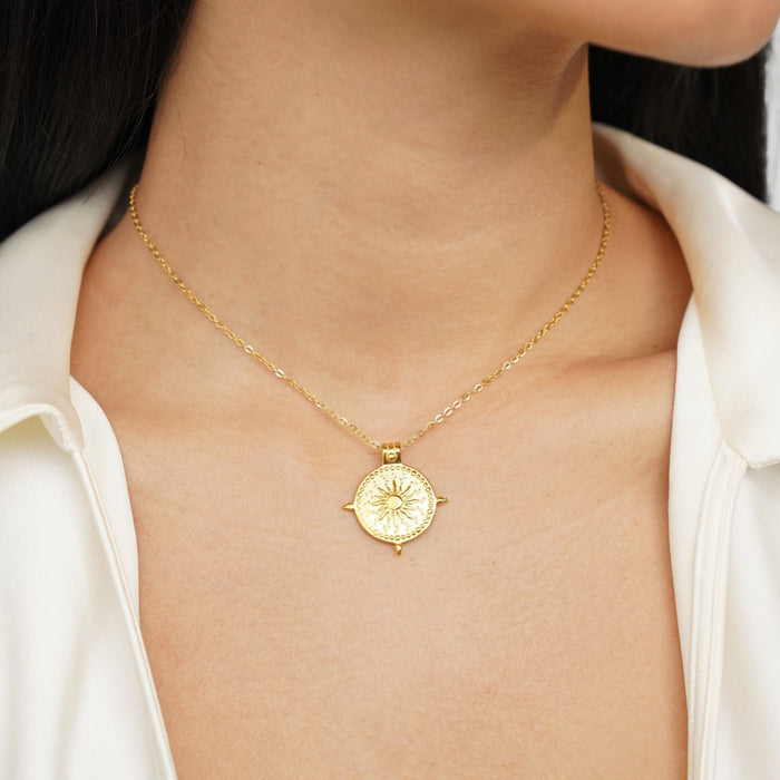 Anna | Gold-Plated Geometric Chain with Structure