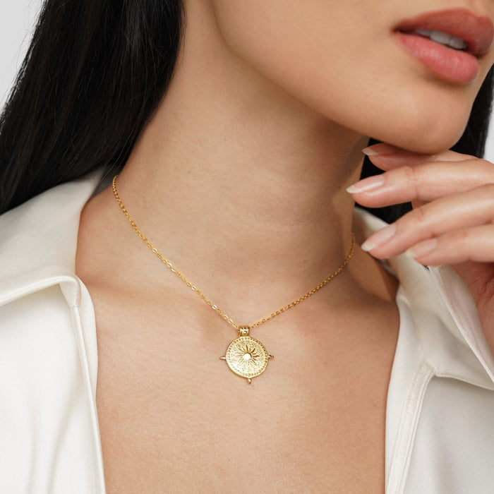 Anna | Gold-Plated Geometric Chain with Structure