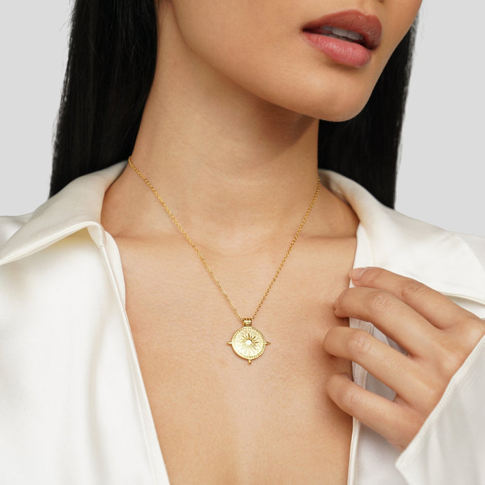 Anna | Gold-Plated Geometric Chain with Structure