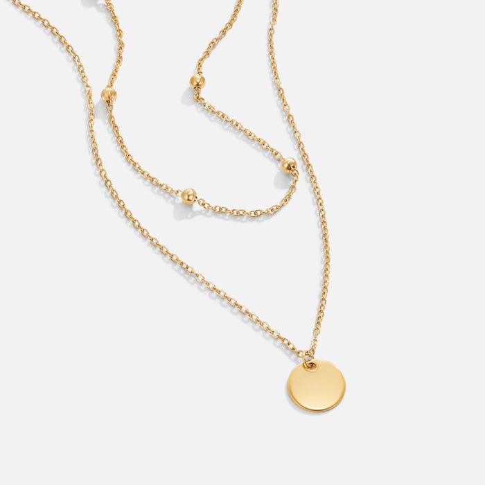 Annalena | Gold-Plated Double Chain Pendant